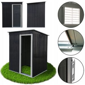 DOMEK NARZĘDZIOWY METALOWY BLASZAK SZOPA NA NARZĘDZIA 130x151x182 DM1006